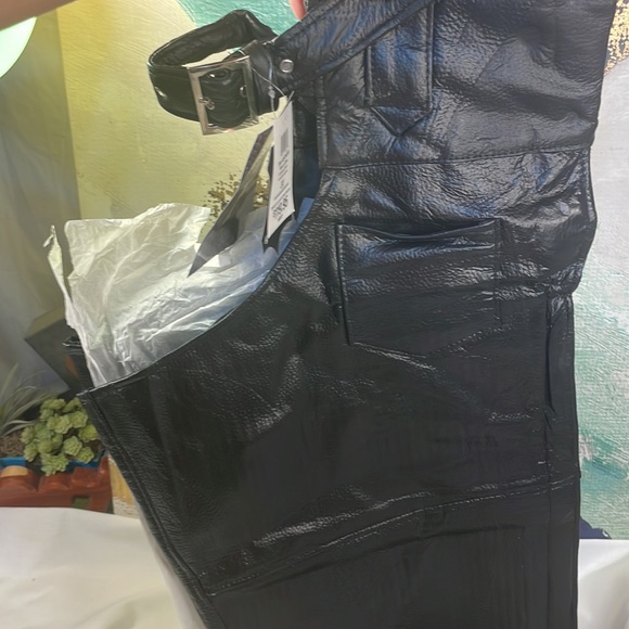 Leather motorcycle, chaps - Picture 3 of 5